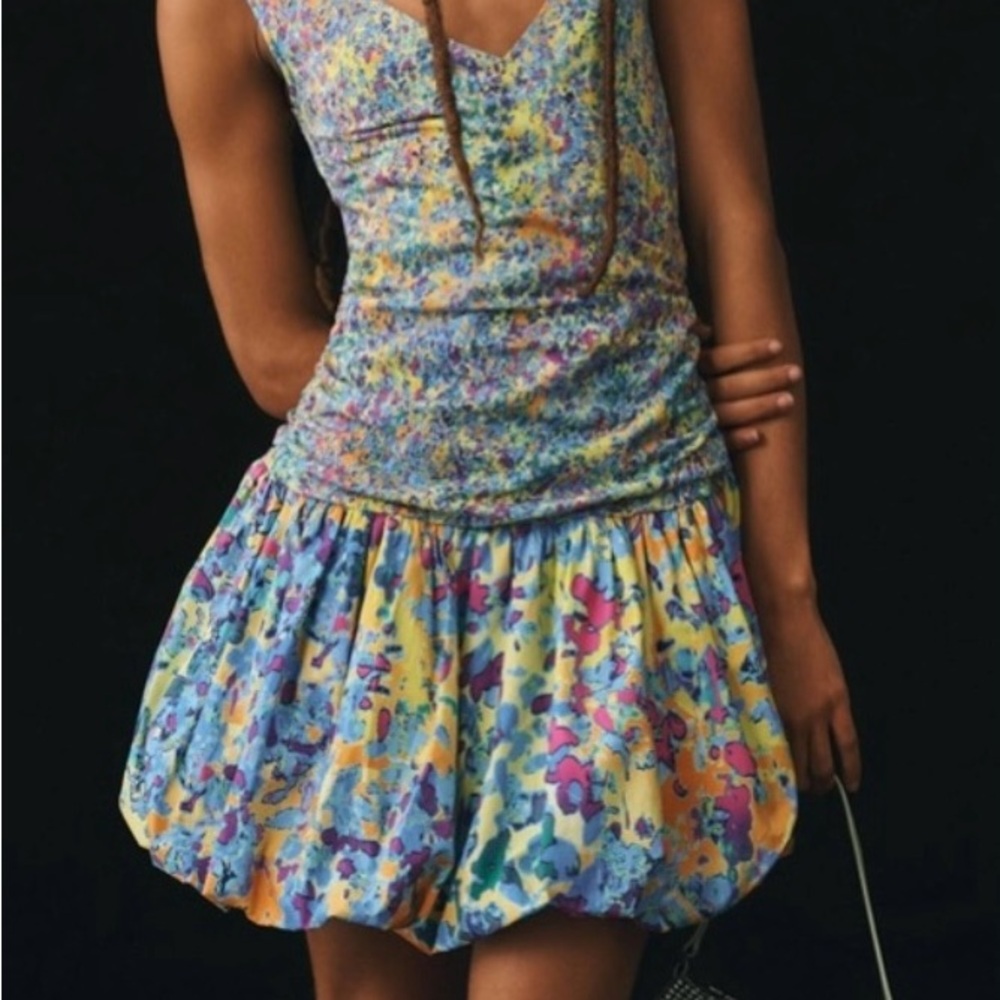 Anthropologie Plenty by Tracy Reese V-neck Bubble Dress